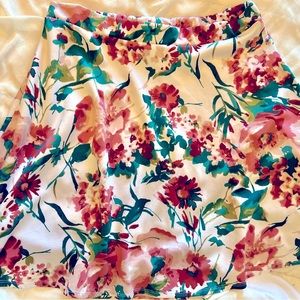 1x/2x floral skirt